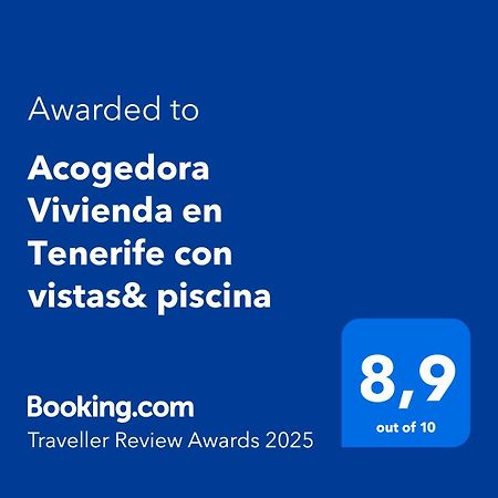 Acogedora Vivienda En Tenerife Con Vistas& Piscina Tacoronte Exteriér fotografie